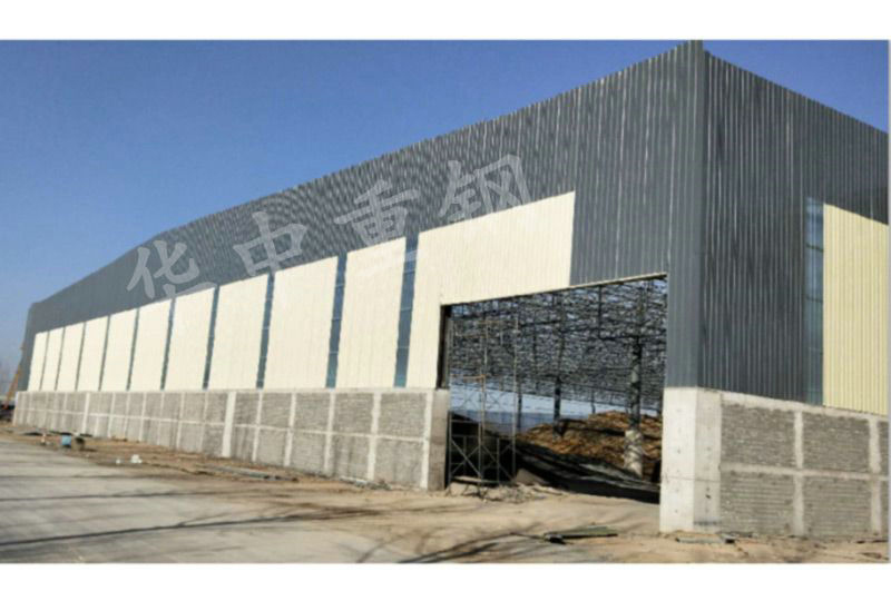河北鴻坤建材有限公司鋼結(jié)構(gòu)料棚項目